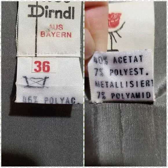 Vintage Rose Dirndl Metallic Floral Paisley Sleeveless Maxi Dress Gown Bridgeton